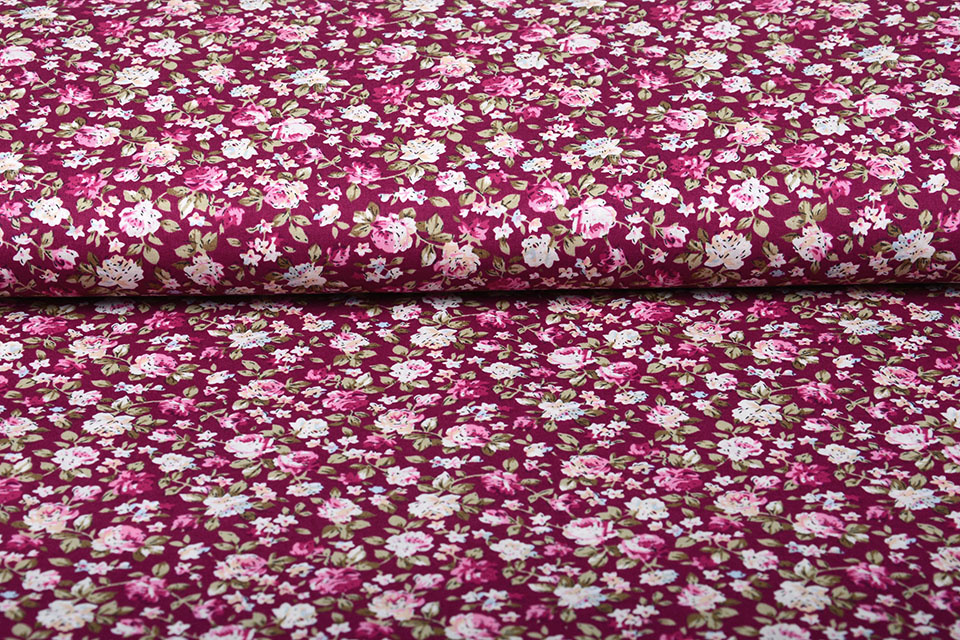 100% Baumwolle Mawar Rosen Alpenveilchen