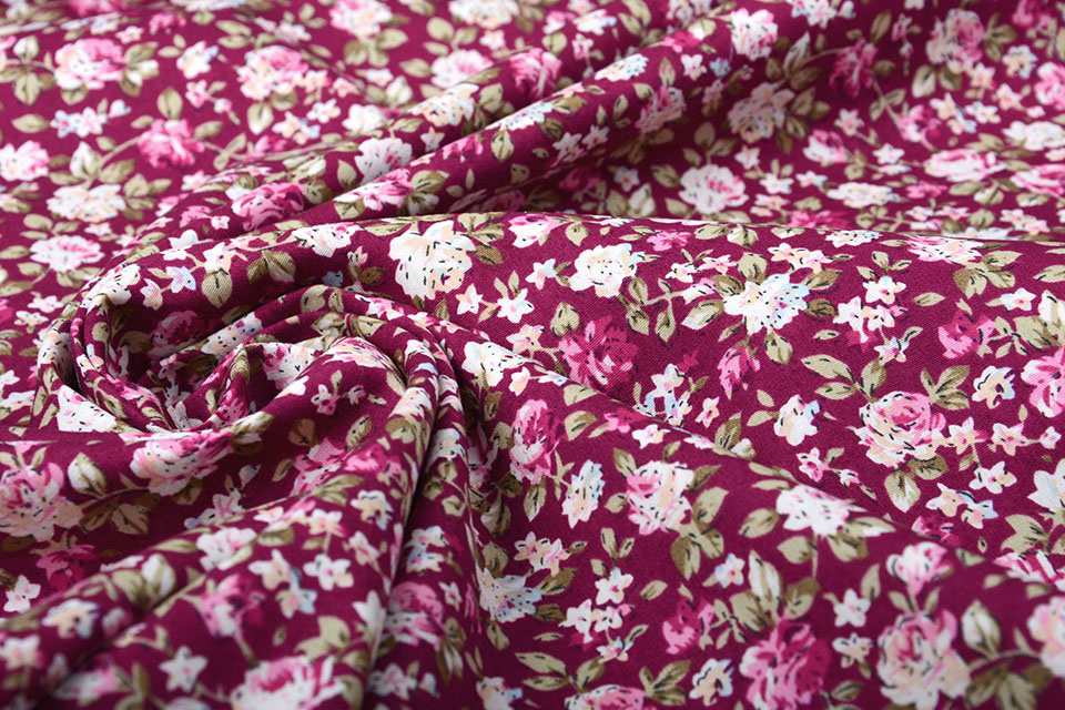 100% Baumwolle Mawar Rosen Alpenveilchen