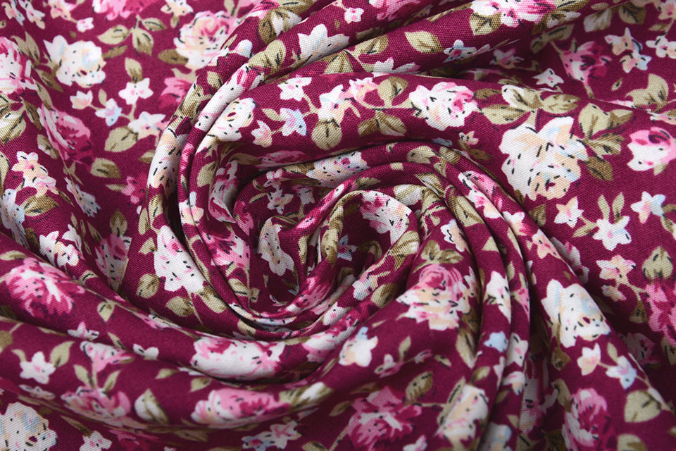 100% Baumwolle Mawar Rosen Alpenveilchen