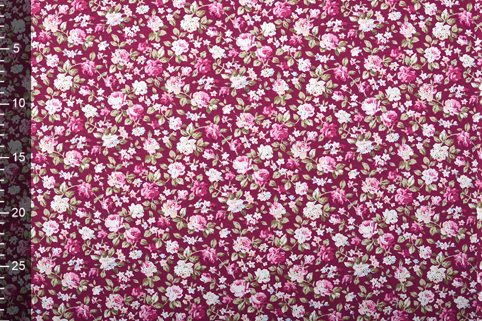 100% Baumwolle Mawar Rosen Alpenveilchen