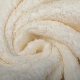 Baumwolle Teddystoff Creme