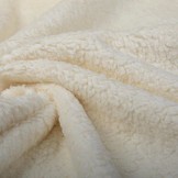 Cotton Curly Teddy Creme