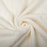 Baumwolle Teddystoff Creme