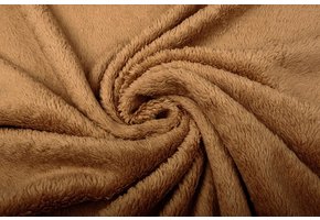 Cotton Curly Teddy Light Mocha Brown