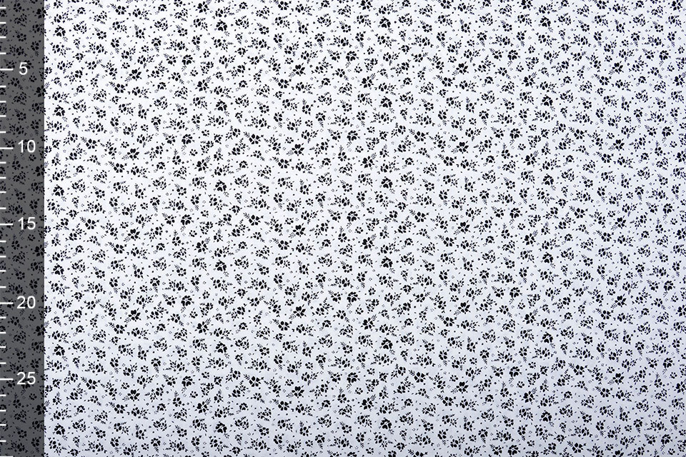 100% Cotton Primrose Black White