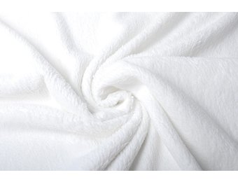 Baumwolle Teddystoff Off-White