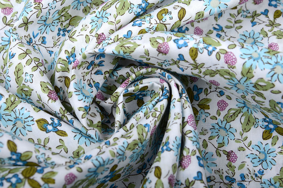 100% Cotton Loreak Blue Green