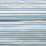 Stretch Katoen Strepen Blauw Goud