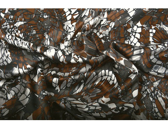 Stretch Satin Printed Multi color 2