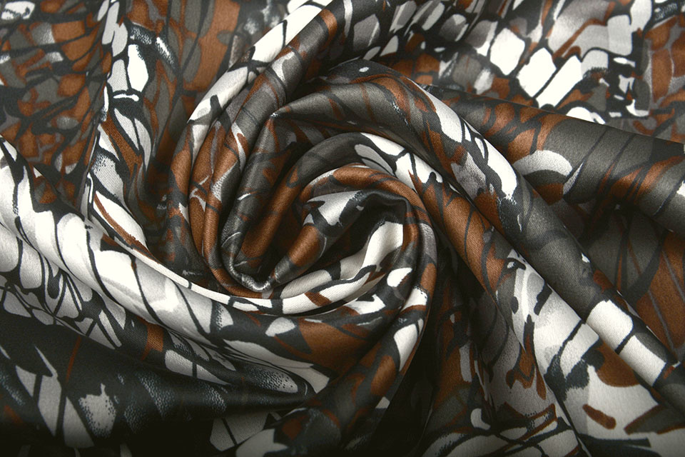Stretch Satin Printed Multi color 2