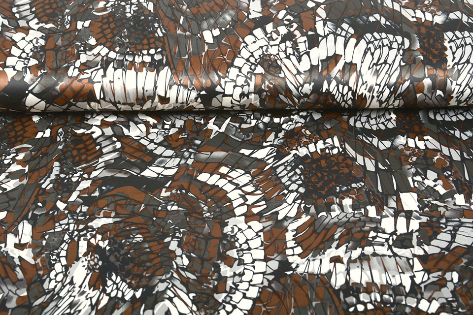 Stretch Satin Printed Multi color 2
