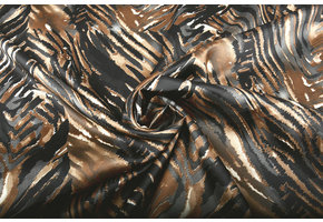 Stretch Satin Printed Multi color 4