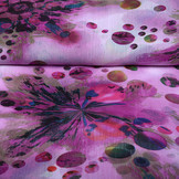 Chiffon Bedrukt Stippen Paars