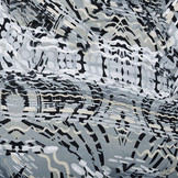 Stretch Satijn Bedrukt Multi color 38