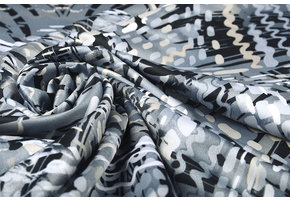 Stretch Satin Bedruckt Multicolor 38