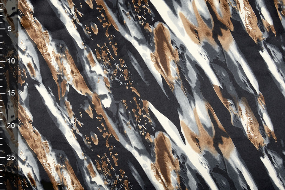 Stretch Satin Printed Multi color 17
