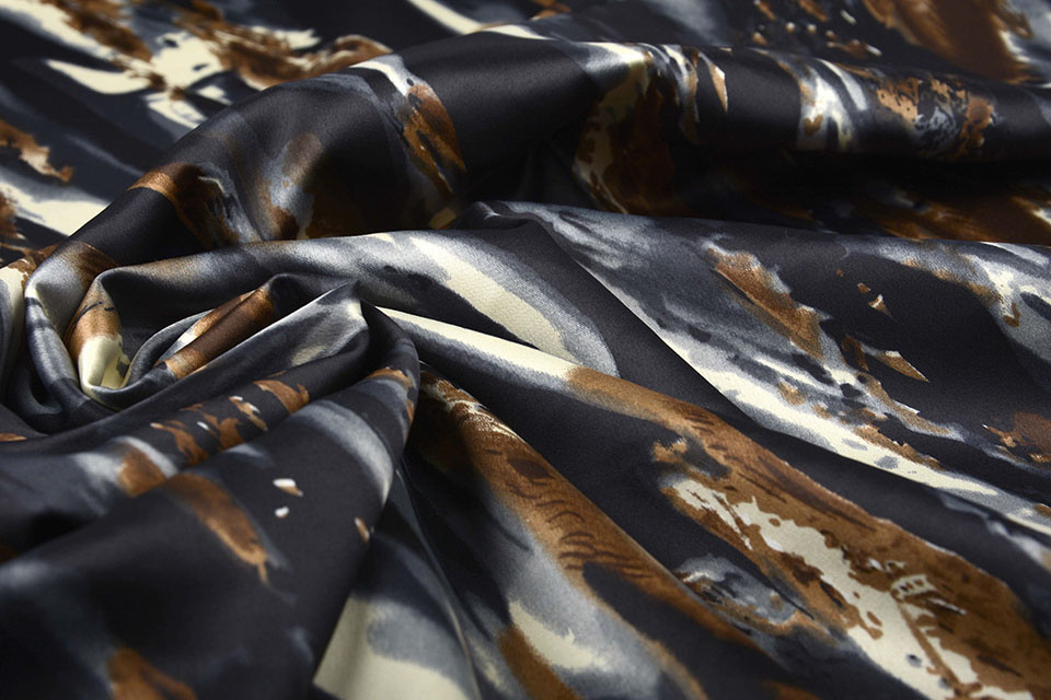 Stretch Satin Bedruckt Multicolor 17
