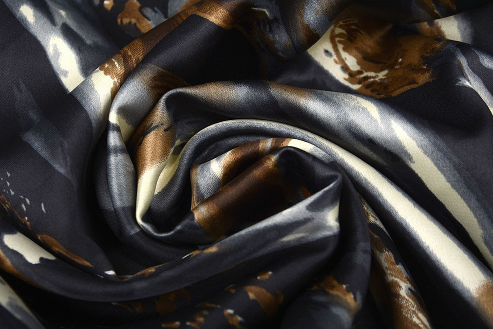 Stretch Satin Bedruckt Multicolor 17
