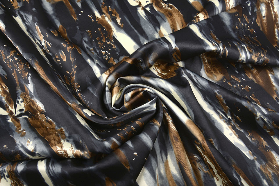 Stretch Satin Bedruckt Multicolor 17