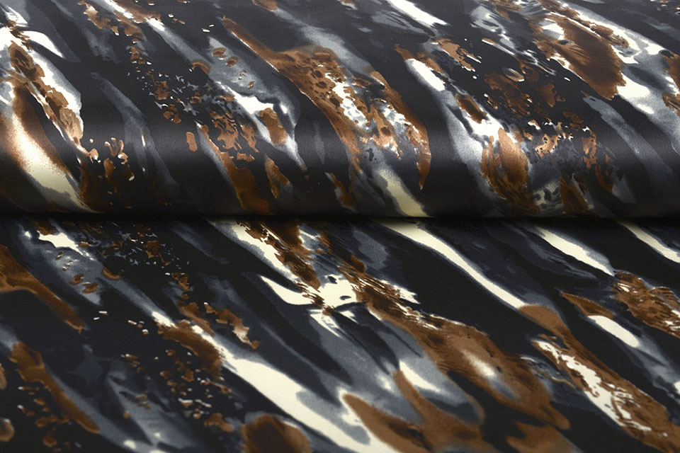 Stretch Satin Bedruckt Multicolor 17