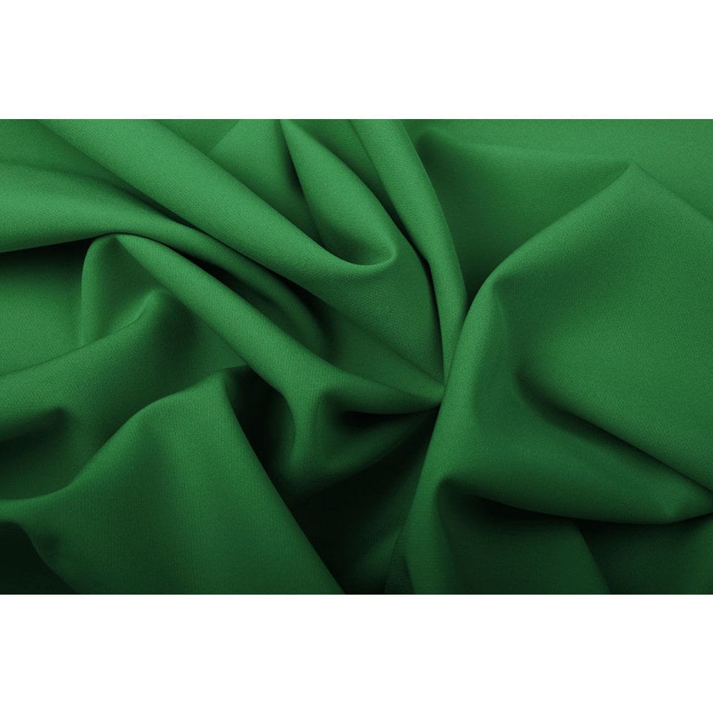 Fine stretch crepe emerald green - Toptex