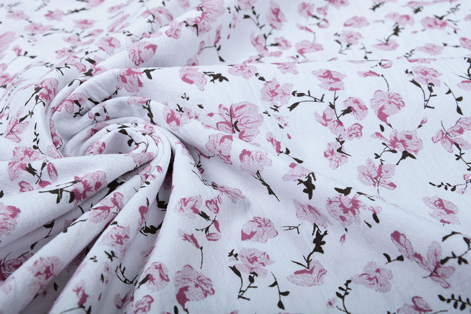 100% Gewassen Katoen Trandafiri Bloemen Oud Roze