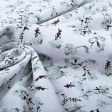 100% Gewassen Katoen Trandafiri Bloemen Oud Groen