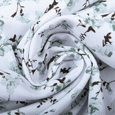 100% Gewassen Katoen Trandafiri Bloemen Oud Groen