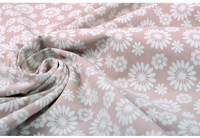 100% Washed Cotton Bulatan Mandala Old Pink