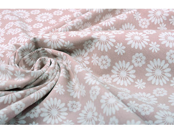 100% Washed Cotton Bulatan Mandala Old Pink