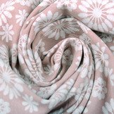 100% Washed Cotton Bulatan Mandala Old Pink