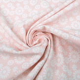 100% Gewassen Katoen Bulatan Mandala Licht Roze