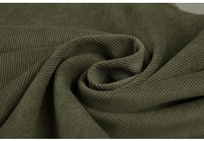 Rib Stof 16 W Corduroy Army Groen