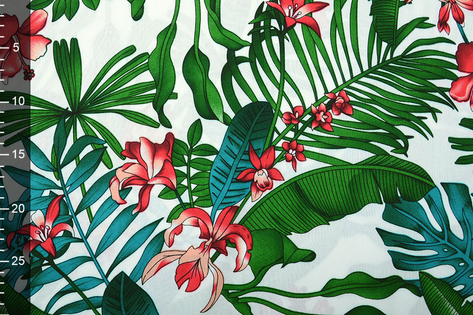 100% Viscose Yuna Flowers and Leaves
