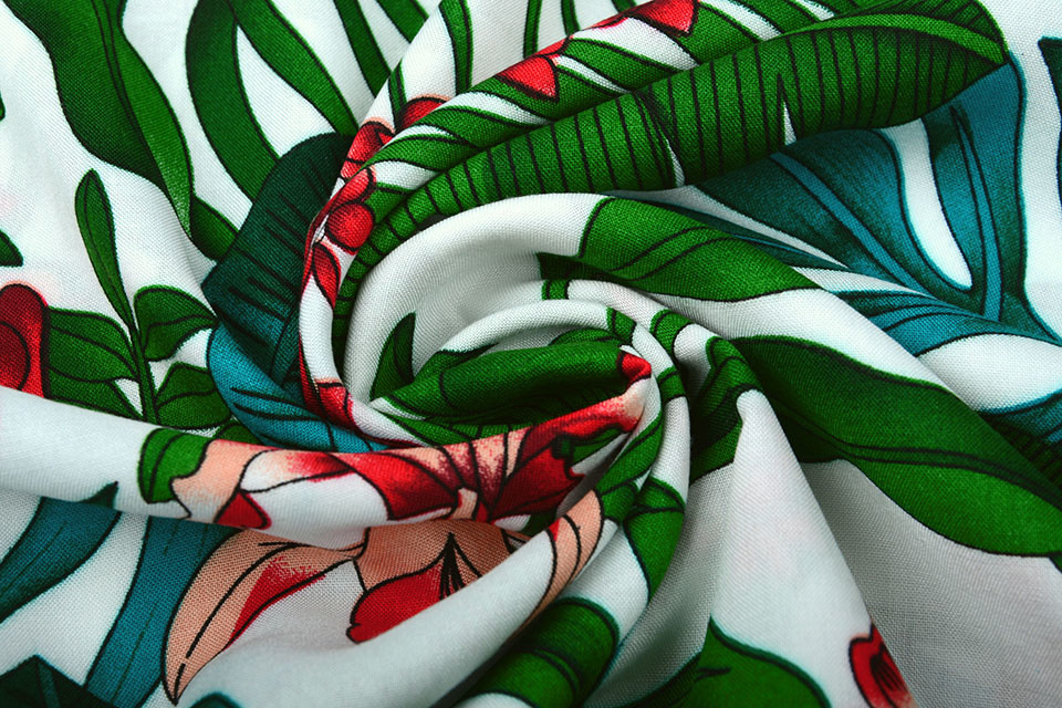 100% Viscose Yuna Flowers and Leaves