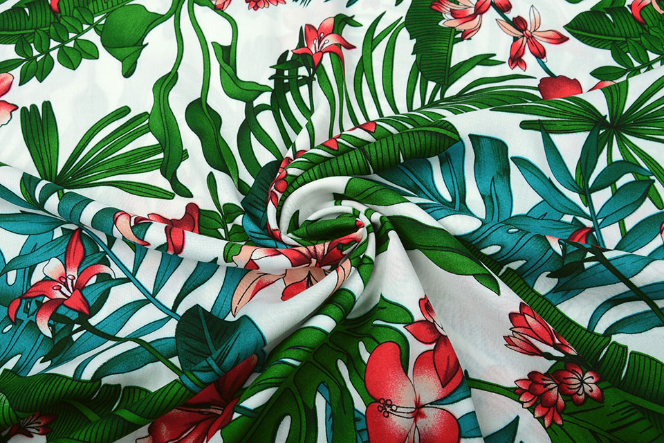 100% Viscose Yuna Flowers and Leaves
