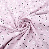 100% Washed Cotton Margarida Old Lilac