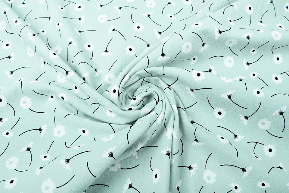 100% Washed Cotton Margarida Light Old Green