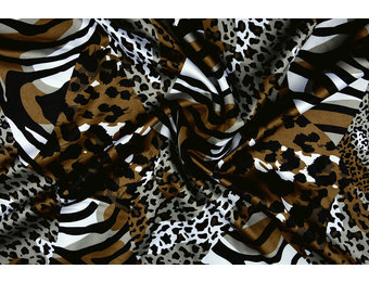 Stretch Satin Bedruckt Multicolor 4