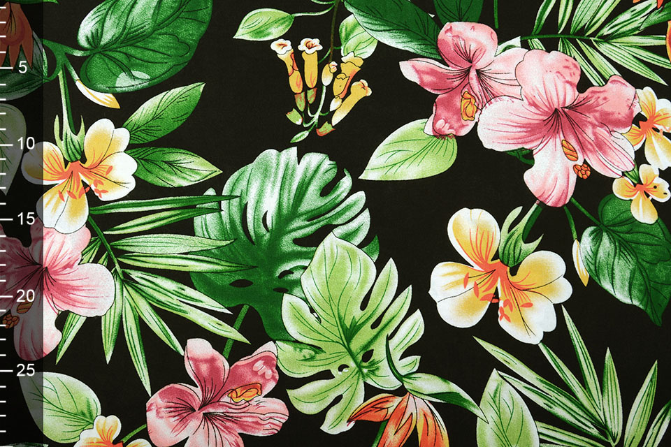 100% Viscose Manu Black