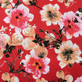 100% Viscose Isha Red