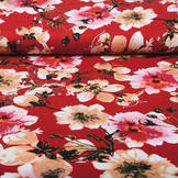 100% Viscose Isha Red