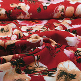 100% Viscose Isha Red