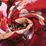 100% Viscose Isha Red