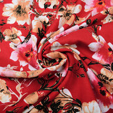 100% Viscose Isha Red