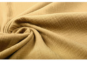 Double Gauze Fabric Mocha Brown