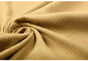 Double Gauze Fabric Mocha Brown