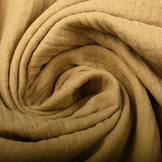 Double Gauze Fabric Mocha Brown