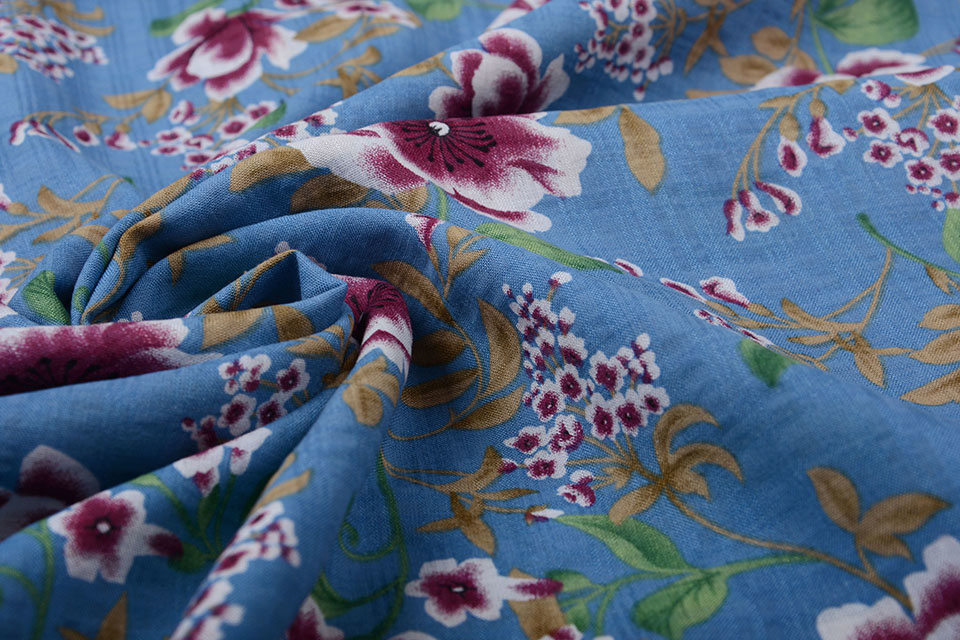Cotton Viscose Amara Jeans Blue