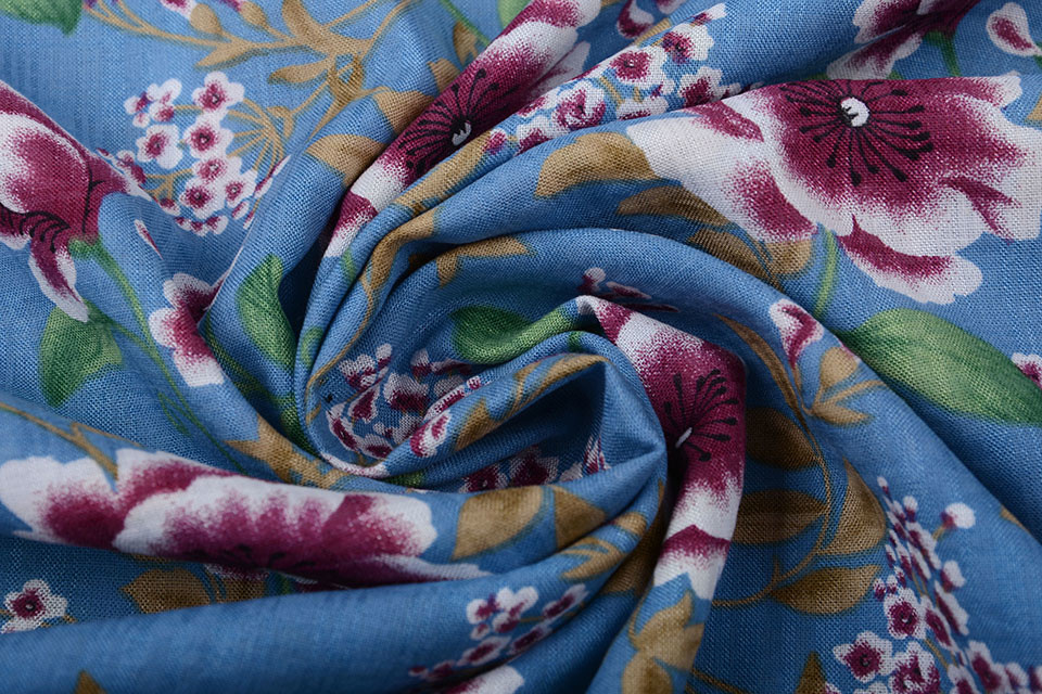 Cotton Viscose Amara Jeans Blue
